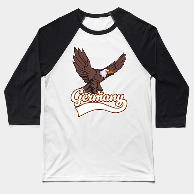 Germany Eagle logo Baseball T-Shirt by nickemporium1